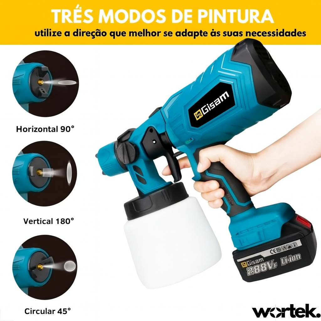 SprayMaster PRO™ - Pistola Pulverizadora Sem Fios Profissional