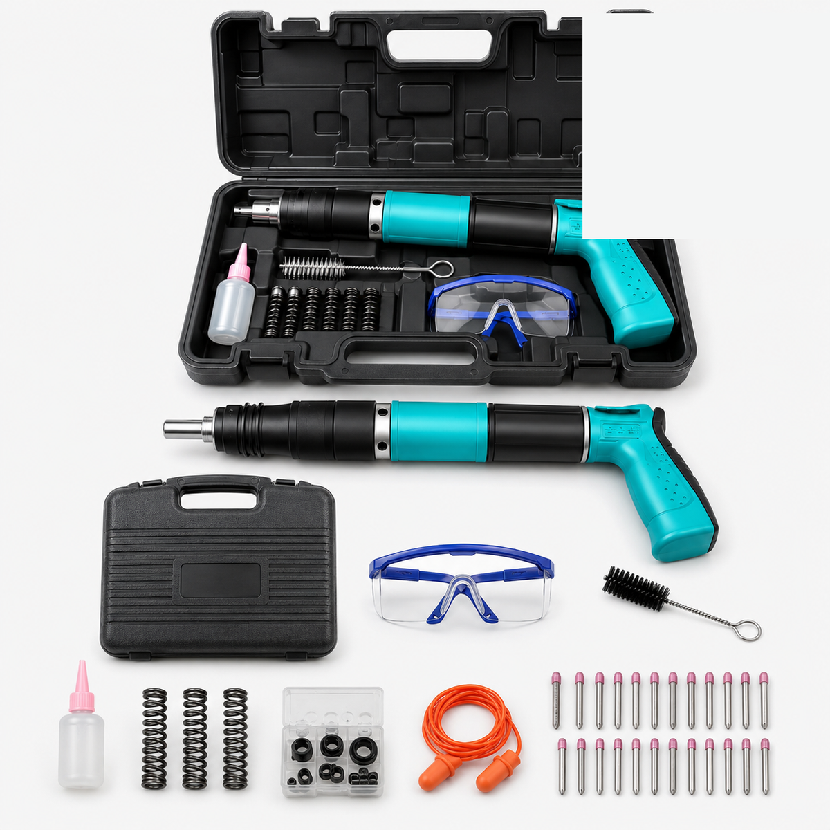Pistola de Fixação de Pregos Portátil PowerMax™ + 100 Pregos de Oferta [SEM BERBEQUIM]