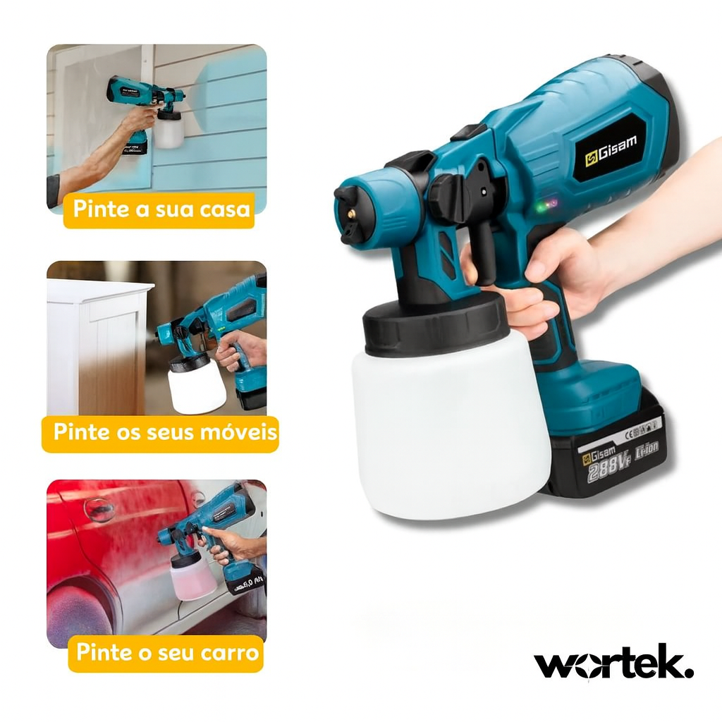 SprayMaster PRO™ - Pistola Pulverizadora Sem Fios Profissional