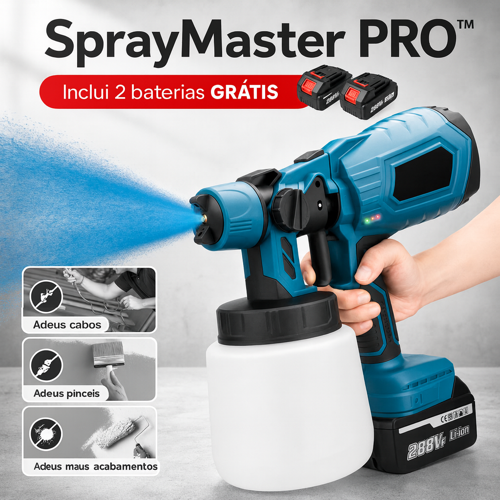 SprayMaster PRO™ - Pistola Pulverizadora Sem Fios Profissional