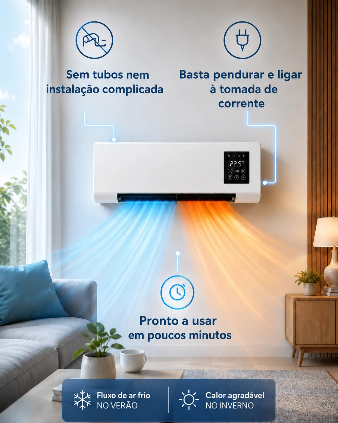 ClimaFlow ar condicionado 2 em 1
