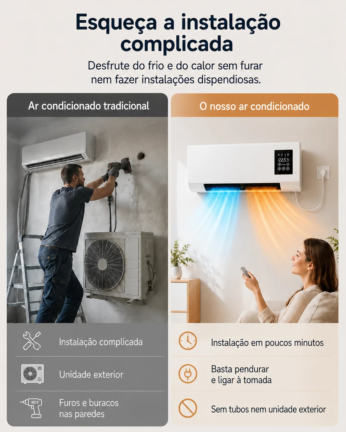 ClimaFlow ar condicionado 2 em 1