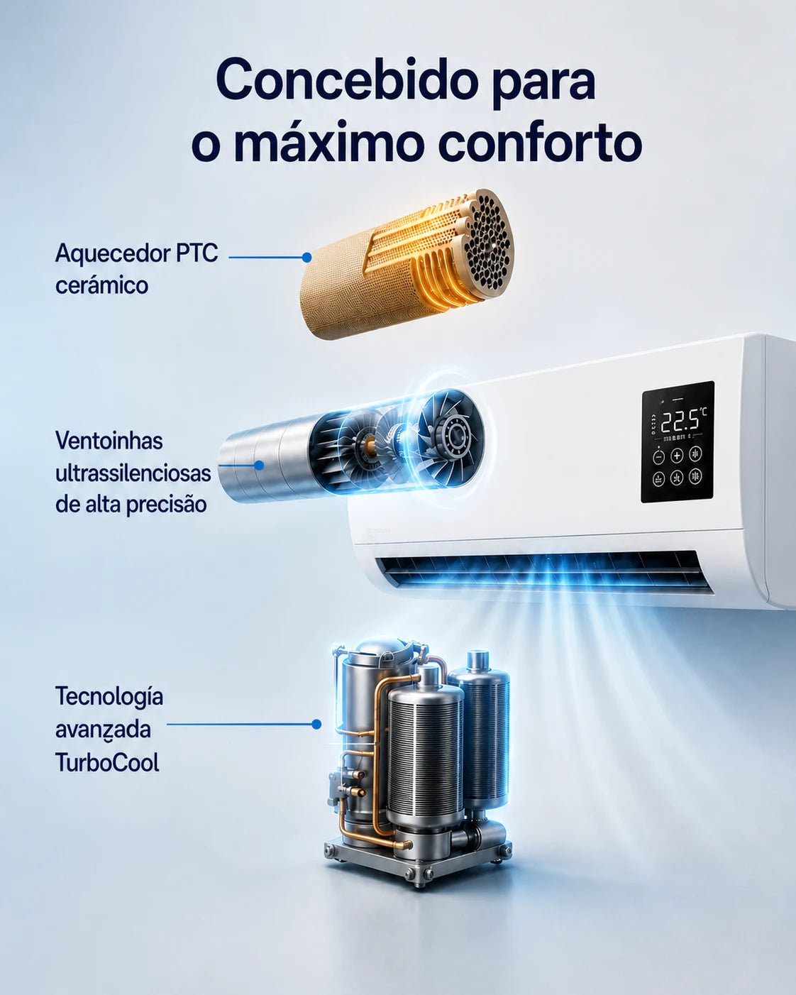 ClimaFlow ar condicionado 2 em 1