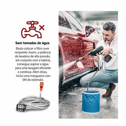 Sem tomadas de agua - basta um recipiente